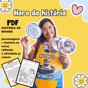 AVENTAL HISTÓRIA DE MOISÉS